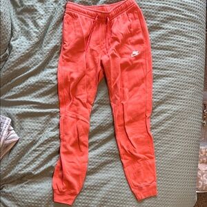 Nike Pink Sweatpants with Tapered Legs
